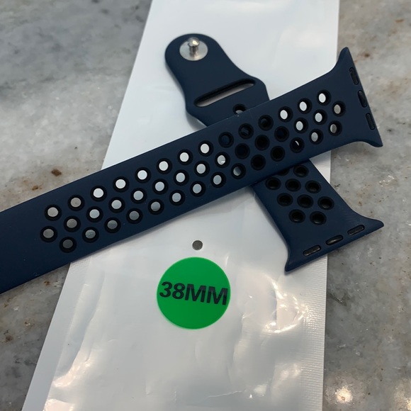 Other - Navy/black 38 mm Apple Watch band NWOT